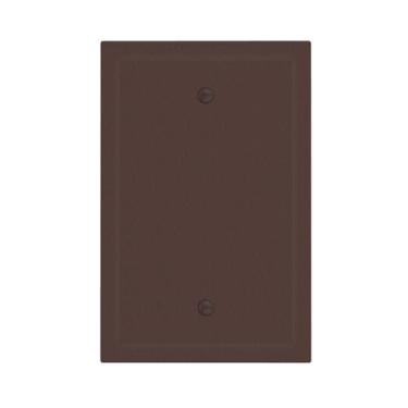 Imagem de JDAKHD Capa de interruptor de luz marrom chocolate rico em tom de terra 1 gangue sem dispositivo capas de tomada decorativas placa de parede única em branco capas de placa de interruptor acabamento