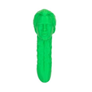 Imagem de Ímã de geladeira Picolas Cage Pickle – Imã de geladeira divertido Nicolas Cage, 10 cm verde pickle mordaça presente para decoração de cozinha, armário de escritório, elefante branco e objetos de meia