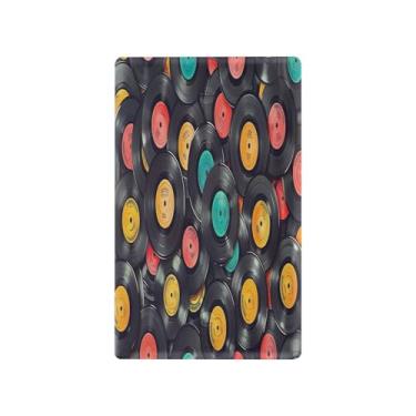 Imagem de Blueangle Placa de parede decoradora de capa em branco, tamanho padrão, 1 gangue, discos de vinil, capa de interruptor para quarto de escritório em casa, 4,53 x 2,76 polegadas (386)