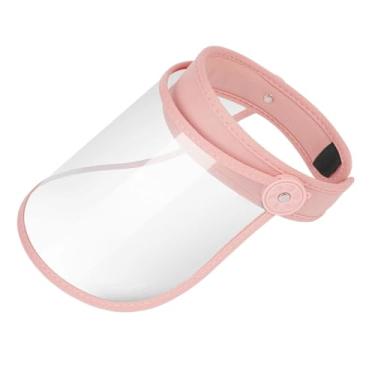 Imagem de Vaveren Protetor facial contra respingos, reutilizável, com proteção total para o rosto, ideal para cozinhar, construir, andar de bicicleta, cortar grama e, Rosa