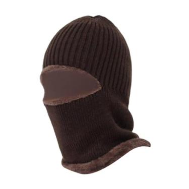 Imagem de YIJU Balaclava de inverno, máscara de esqui, equipamento macio para neve, ideal para ciclismo, motociclismo e caminhadas no inverno, CafÉ