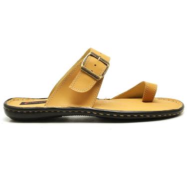 Imagem de Chinelo Masculino Conforto Couro Whisky - RT0803FLYWSK