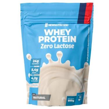 Imagem de Whey Protein Concentrado Zero Lactose 900g New Nutrition, Natural