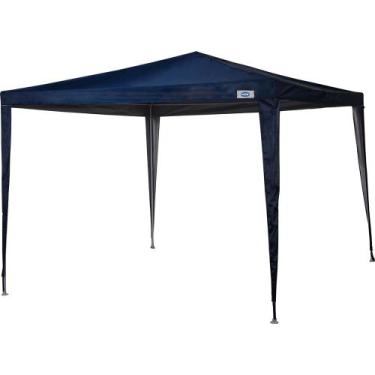 Imagem de Gazebo 3m x 3m Poliester Oxford Azul com Silvercoating - Mor