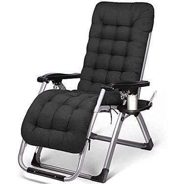 Imagem de YYBOES Cadeira reclinável para pátio, cadeira reclinável, cama dobrável, cama de solteiro para acampamento, espreguiçadeira