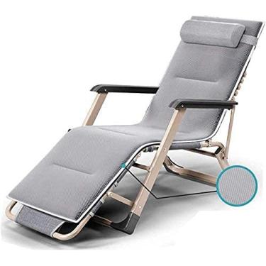Imagem de YYBOES Espreguiçadeira dobrável reclinável, cadeira de relaxamento ajustável dobrável para pátio ao ar livre, praia, piscina, terraço, espreguiçadeira, jardim, espreguiçadeira, espreguiçadeira, para