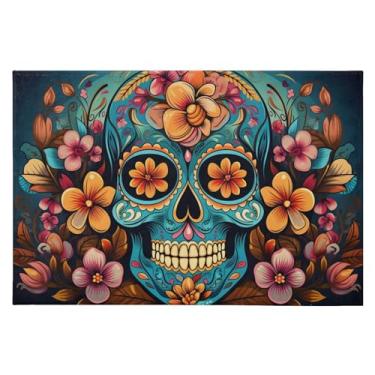 Imagem de CEBUGI Tapete de área 60 x 90 cm, macio, lavável, antiderrapante, com revestimento de borracha, para sala de estar, quarto, decoração de casa