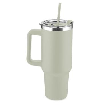 Imagem de Genérico Caneca Térmica de Aço Inoxidável, 1300ML, Azul, Design Funcional, Multiuso, para Trabalho, Estudo e Viagens