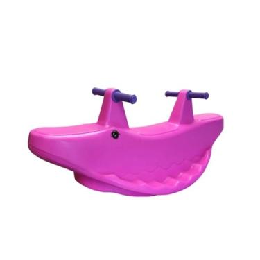 Imagem de Gangorra Dupla Infantil Jacaré - Play Brinquedo (rosa)