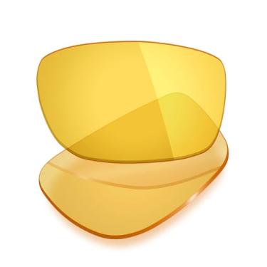 Imagem de Mryok Lentes de substituição UV400 compatíveis com óculos de sol Spy Optic Bounty, HD Polarized, proteção UV, resistente a impactos e ajuste perfeito - Amarelo HD