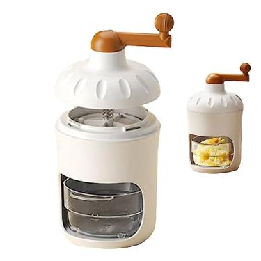 Imagem de HEEPDD Máquina de Gelo Raspado Com Manivela, Lâminas de Aço para Casa, Triturador de Gelo Fácil para Smoothies e Bebidas Máquina de Raspado Com Manivela, Eletrodomésticos Inoxidáveis