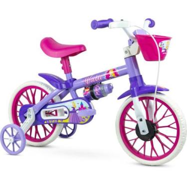 Imagem de Bicicleta Infantil ARO 12 Violet Feminina com Freio e Selim Ajustável 