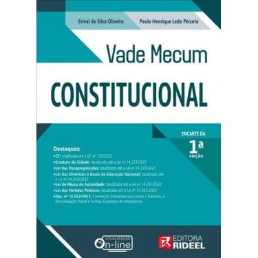 Imagem de Encarte Vade Mecum Constitucional Damasio - Rideel
