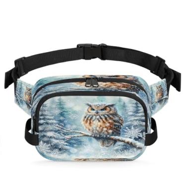 Imagem de Pochete de gato azul amarelo para mulheres e homens com alça ajustável, bolsa transversal, bolsa de peito, bolsa tiracolo, Cor 6