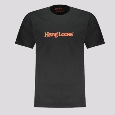 Imagem de Camiseta Hang Loose Typo Preta-Masculino