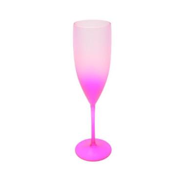 Imagem de Taça De Champanhe Acrílico Degrade 160 ML - M&Ca. Plásticos, Pink Neon