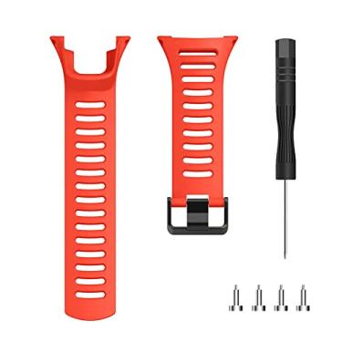 Imagem de ZEZEFUFU Pulseira de borracha macia de substituição para Suunto para ambit 3 2 1 2S 3P 3R pulseiras de relógio inteligente, Sem Pedra Preciosa