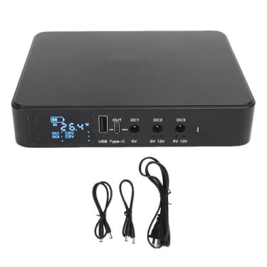 Imagem de Fafeicy Backup de Bateria UPS, Fonte de Alimentação Ininterrupta Digital de 10400mAh Com Saída USB Tipo C 5V 9V 12V DC, para Câmeras de Segurança, Roteadores, Scanners de Impressão (Plugue dos EUA)