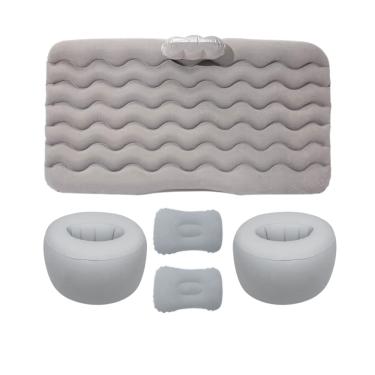 Imagem de Cama Inflável Colchão Carro Veicular Viagem Cinza Resistente