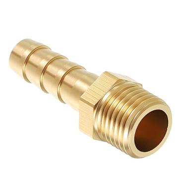 Imagem de Kozelo Conector adaptador de acessórios de farpa de mangueira de latão Farpa de mangueira de 6 mm para M10x1 Acessórios machos para máquinas domésticas, banheiras de massagem, sistemas de irrigação e