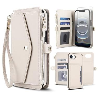 Imagem de Capa de telefone para iPhone 16e/SE 2025/SE 4 capa carteira compatível com protetor de tela RFID alça transversal alça flip suporte para cartão celular i Phone16e i16e 16 e SE4 4ª geração 16eCase Off