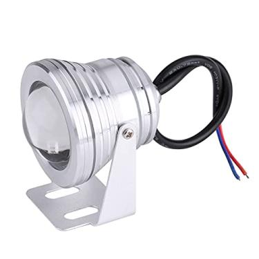 Imagem de Estink 10W 12V LED Spotlight RGB para Barco Marítimo Iate Lâmpada Externa Com Controle Remoto Suporte Ajustável Design à Prova de Chuva para Fonte Lago Aquário (Concha de Prata)