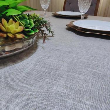 Imagem de Toalha de mesa cambraia 4 lugares 150x210 cor:prata - ALGOESTER, PRATA