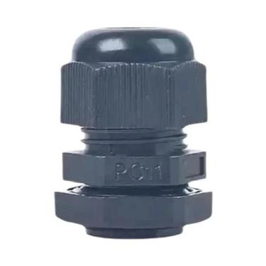 Imagem de Conector De Cabo De Nylon À Prova d'Água Branco E Preto Série PG IP68 