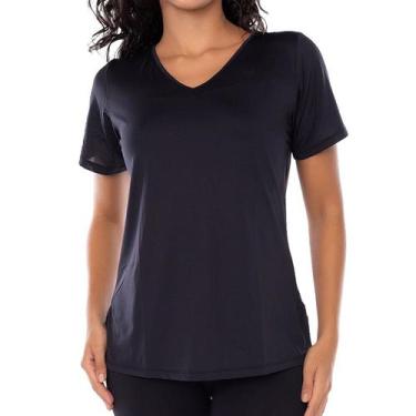 Imagem de Camiseta Fitness DelRio Feminina T-Shirt Tapa Bumbum em Micro Dry, Pre