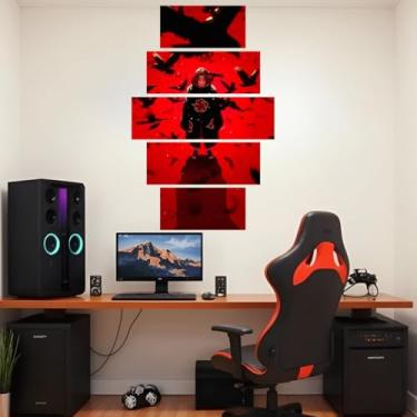 Imagem de Quadro decorativo Mosaico Anime - 5 peças - Sasuke, Kakashi, Akatsuki, Itachi, Hokage - 00 (17)