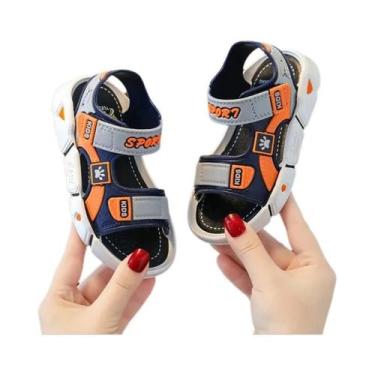 Imagem de Sandálias De Borracha Para Meninos Verão Calçados De Praia Planos Anti