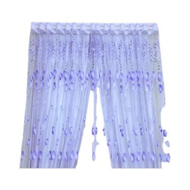 Imagem de Cortinas De Tule Roxas 200x100 CM Modernas Para Sala De Estar, Quarto 