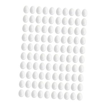 Imagem de Vaveren Ovos de espuma, sem pintura, para artesanato, ovos falsos para decoração de Halloween, educação infantil para meninos e meninas, 1.5 Cm, 100 Unidades