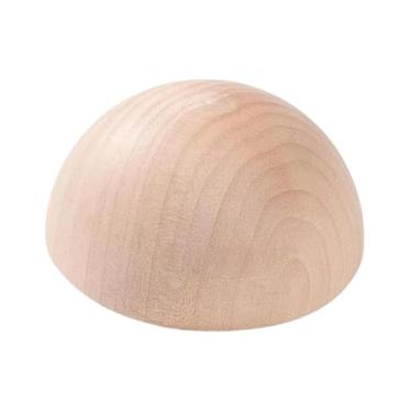 Imagem de UGPLM Ferramenta de prensa para pratos de cerâmica, meia-lua, portátil, para iniciantes, em madeira, para decoração de pratos e abajures, 15cm