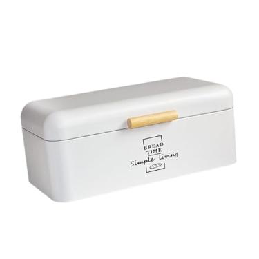 Imagem de ＫＬＫＣＭＳ Caixa organizadora de pão estilo vintage para de cozinha, ideal para guardar pão, biscoitos e outros itens de confeitaria em casa.