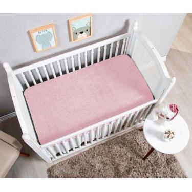 Imagem de Lençol De Berço Plush Com Elástico Avulso Macio Bebê - Bella Layette, 