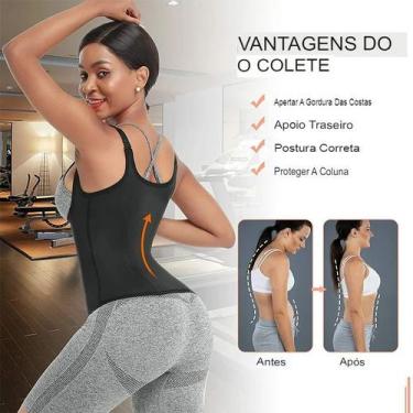 Imagem de Cinta Modeladora Dupla Compressão Redutor Ziper TAMANHO :M - generico