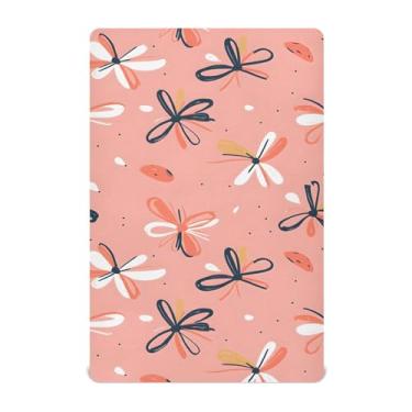 Imagem de Wassud Jogo de lençol com laço fofo para berço de berço respirável para meninos e meninas, neutro, 68 x 99 cm