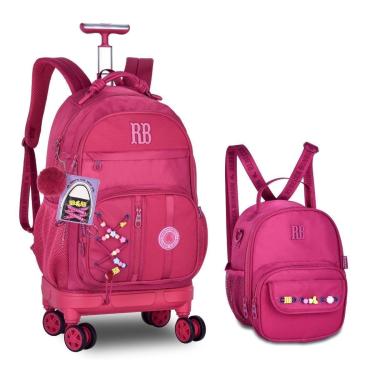 Imagem de Mochila Feminina Com Lancheira Térmica Kit Rebecca Bonbon-Feminino