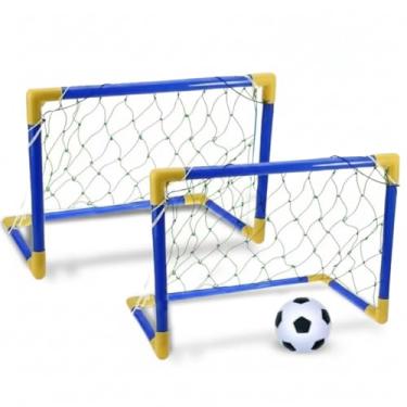 Imagem de Kit Mini Golzinho Trave Futebol + Rede e Bola