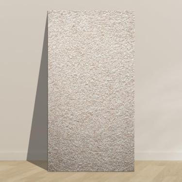 Imagem de TORURAL Painéis de parede 3D de pedra sintética de 15 cm x 30 cm, painéis texturizados elevados fabricados em argila para detalhes de parede internos e externos (2, granito amarelo)