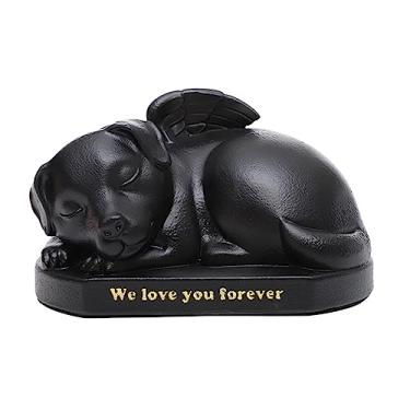 Imagem de Stgfyxgs Urnas para Animais de Estimação, Escultura de Urna Memorial para Cremação, Memorial Avulso, Presente, Funeral, Dormindo Na Asa de Um Anjo, Estátua, para cachorro