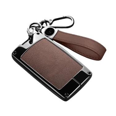 Imagem de Capa De Couro Para Chave Remota De Carro, Compatível Com Renault Megane Rs Clio Koleos Captur Kadjar Rafale Arkana Dacia, Acessórios(B-brown chain)