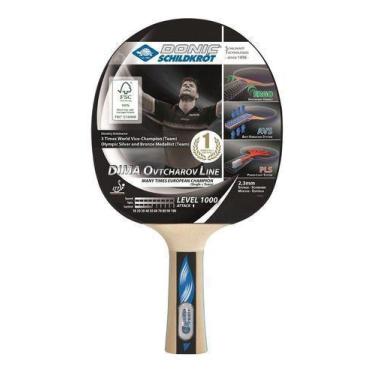 Imagem de Raquete De Tênis De Mesa - Ping Pong Donic Ovtcharov 1000, Preto, Verm