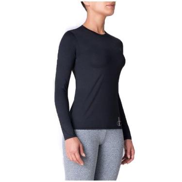 Imagem de Camisa Selene Proteção UV Feminina, Preto, G