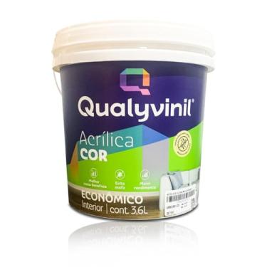 Imagem de Tinta Acrílica Parede Ecônomica Base Água 3,6l Secagem Rápida Crômio