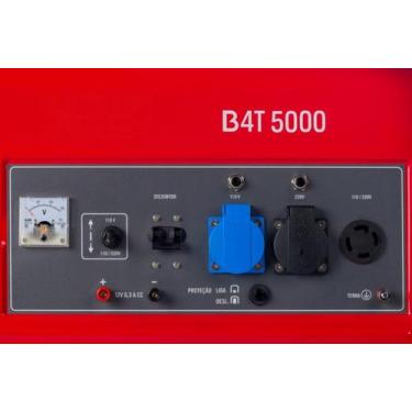 Imagem de Gerador Gasolina 4,0Kva Mono Partida Manual B4T-5000 Branco