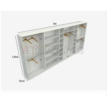Imagem de Kit Closet Ou Loja Armário Colmeia Cabideiro M35 100% Mdf - VETORIAL M