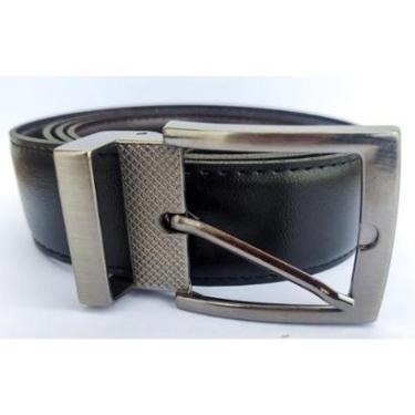 Imagem de Cinto Social Masculino Dupla Face - Preto e Marrom-Masculino