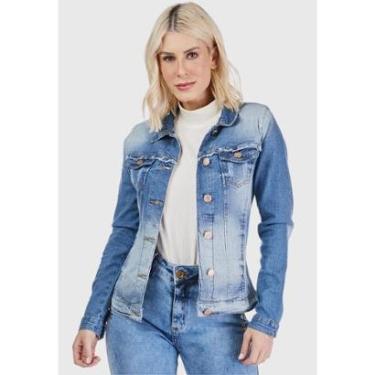 Imagem de Jaqueta Jeans Zuren Premium Botões Azul-Feminino